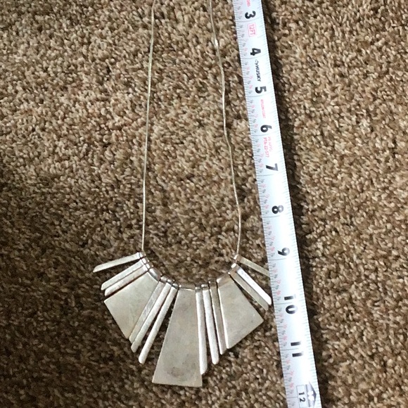 Silver toned statement necklace. - Picture 5 of 5